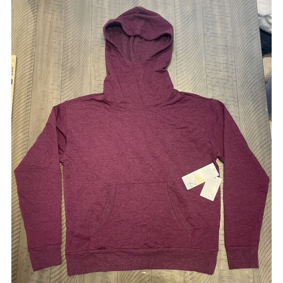 Zella Sweatshirt Women’s Small Purple Funnel Neck Hoodie Athleisure Yoga - Picture 1 of 5